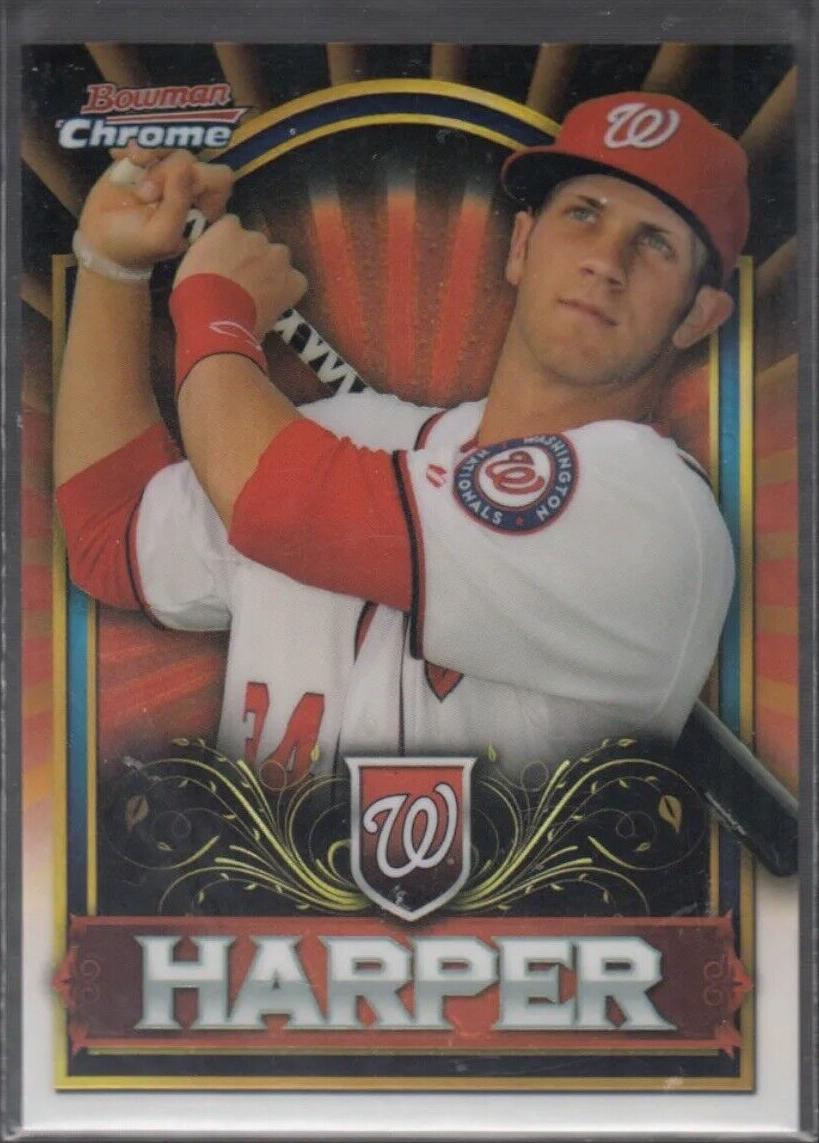 2011 Bowman Chrome Bryce Harper [Red] #BCE1 card