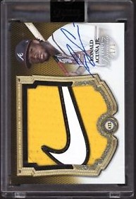 2023 Topps Dynasty Baseball Jumbo Logo Variation Ronald Acuna Jr. #ABGJ-RA
