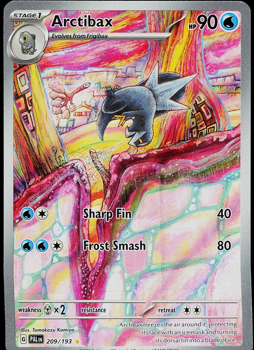 2023 Pokemon ILLUSTRATION RARE #209 Arctibax front