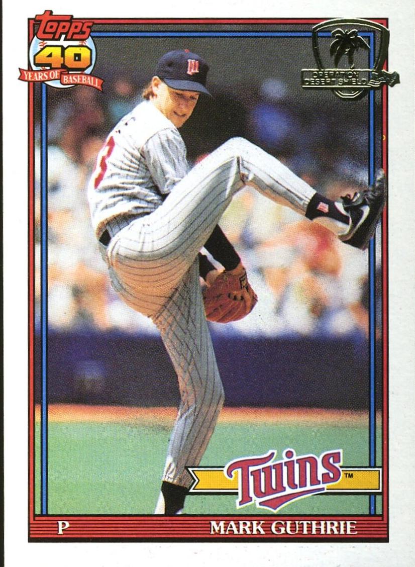 1991 Topps Mark Guthrie #698 card