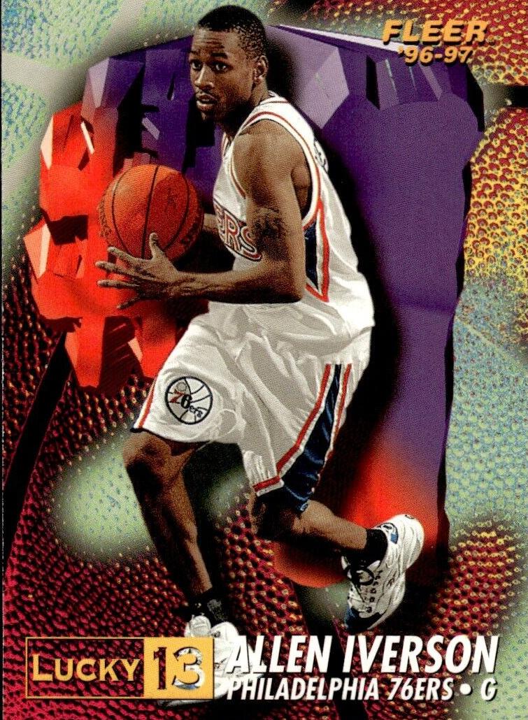 1996 Score Board Basketball Rookies Allen Iverson #1 card