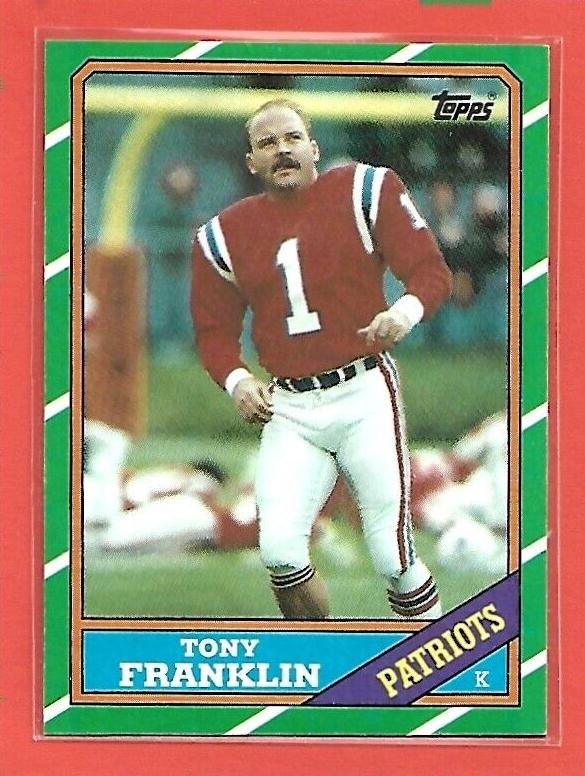 Tony Franklin 1986 Topps Football