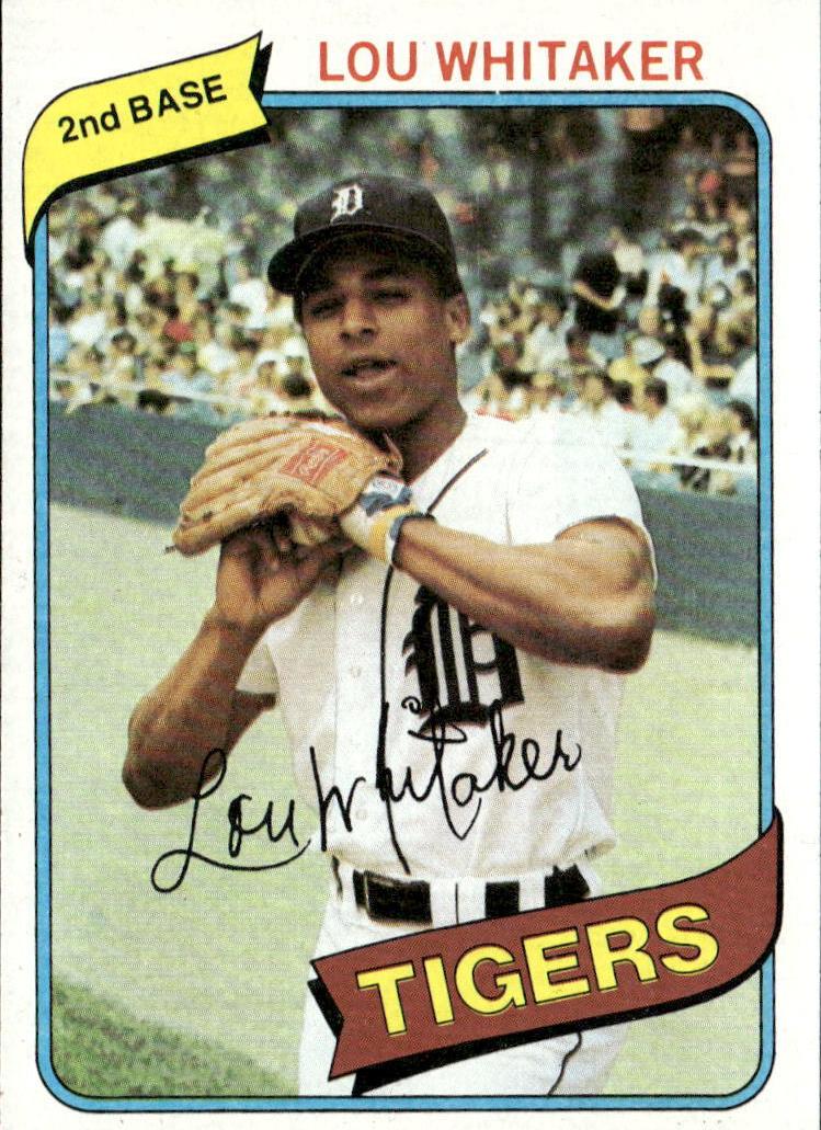 Lou Whitaker 1980 Topps Baseball