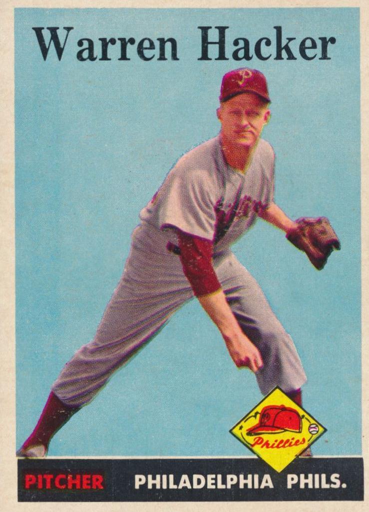 1958 Topps Warren Hacker #251 card