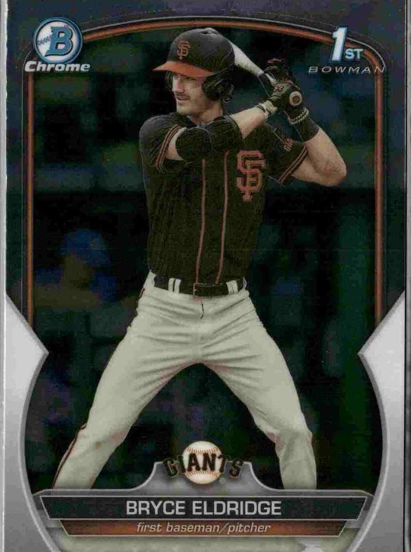 Bryce Eldridge 2023 Bowman Draft Chrome card