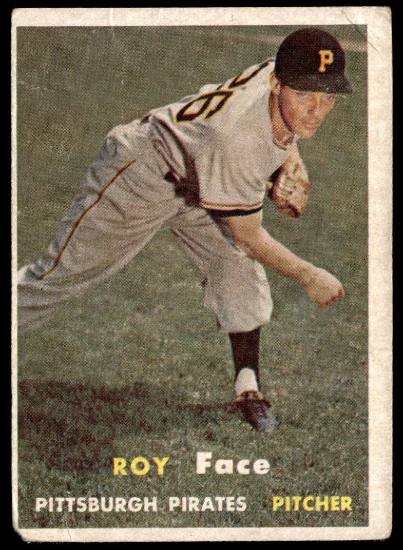 1957 Topps Roy Face #166 card