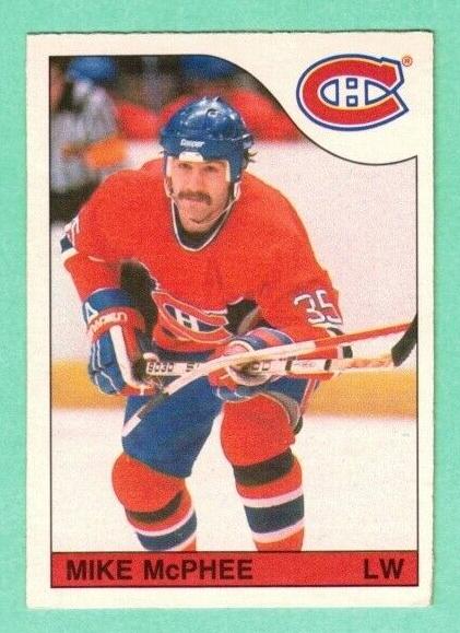 1985 O-Pee-Chee Mike McPhee #225 card