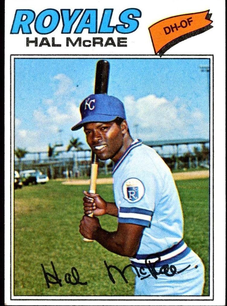 1977 Topps Hal McRae #340 card