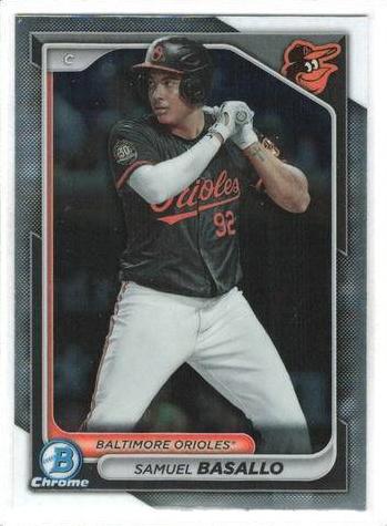 Samuel Basallo 2024 Bowman Chrome Prospects card