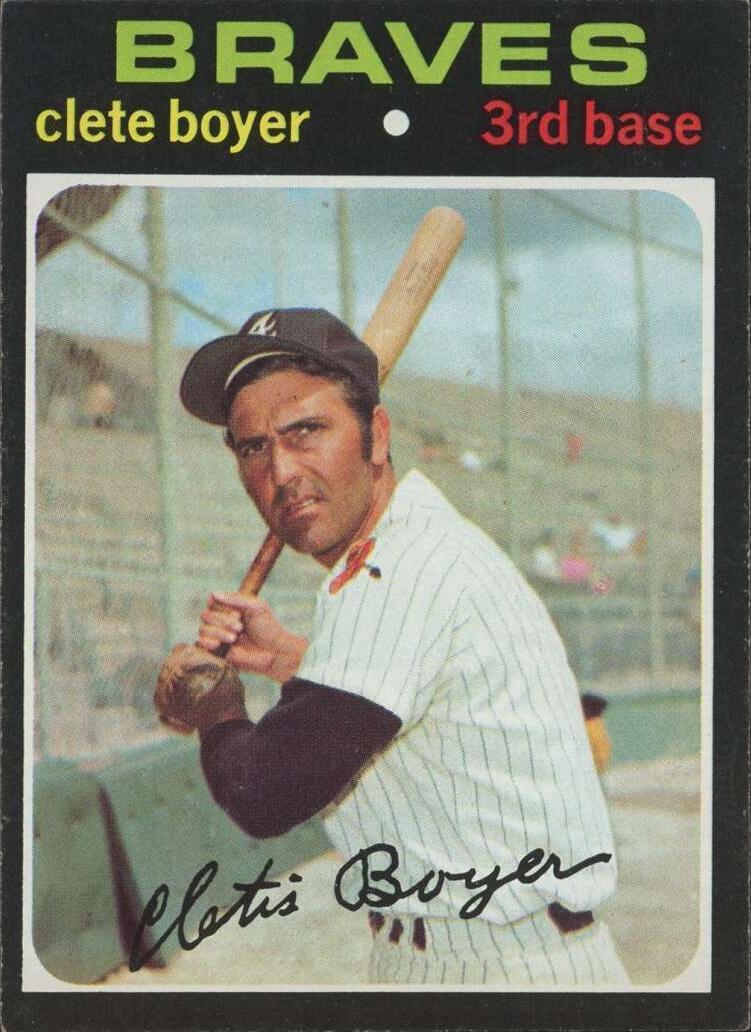 1971 Topps Clete Boyer #374 card