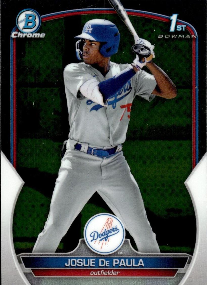 2023 Bowman Chrome Prospects Sapphire Josue De Paula #BCP-111 card