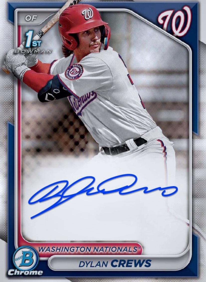 2024 Bowman Bowman Chrome #CPA-DC Dylan Crews front