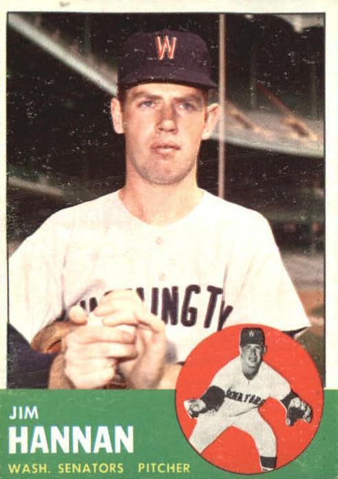 1963 Topps Jim Hannan #121 card