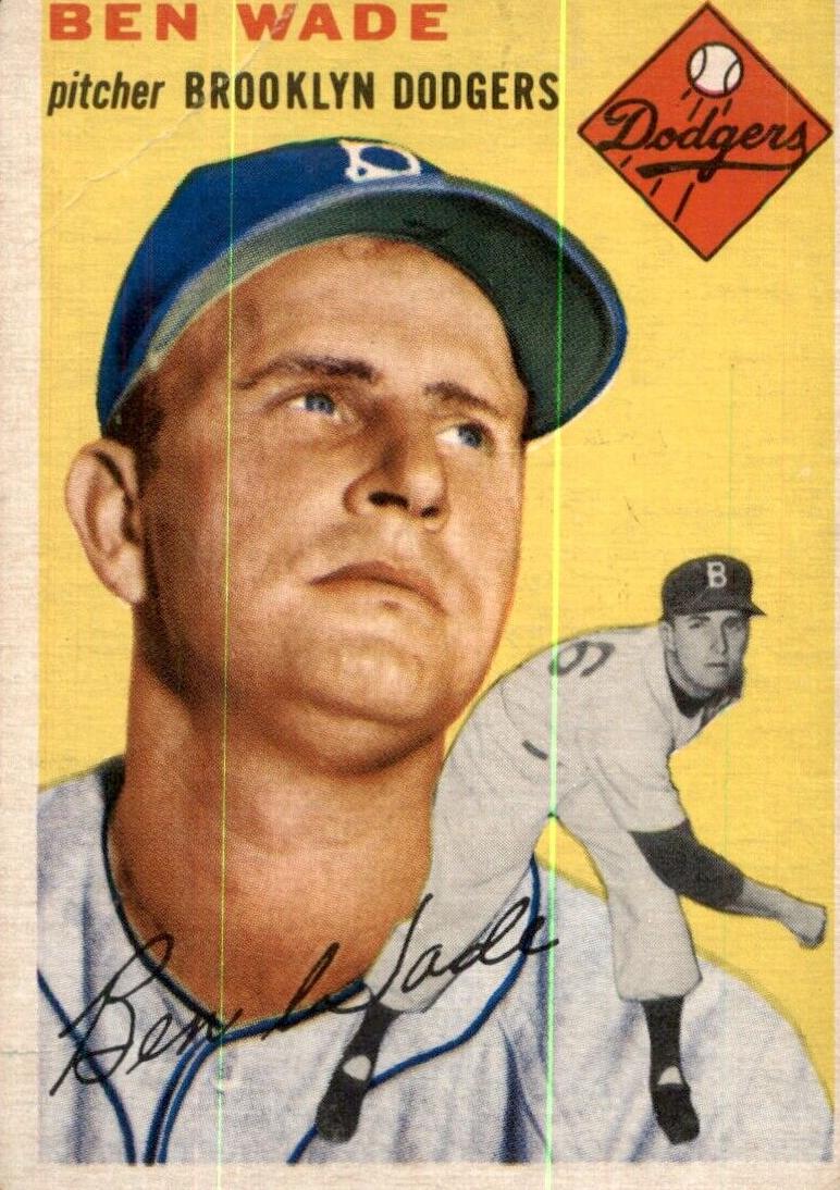 1954 Topps Ben Wade #126 card