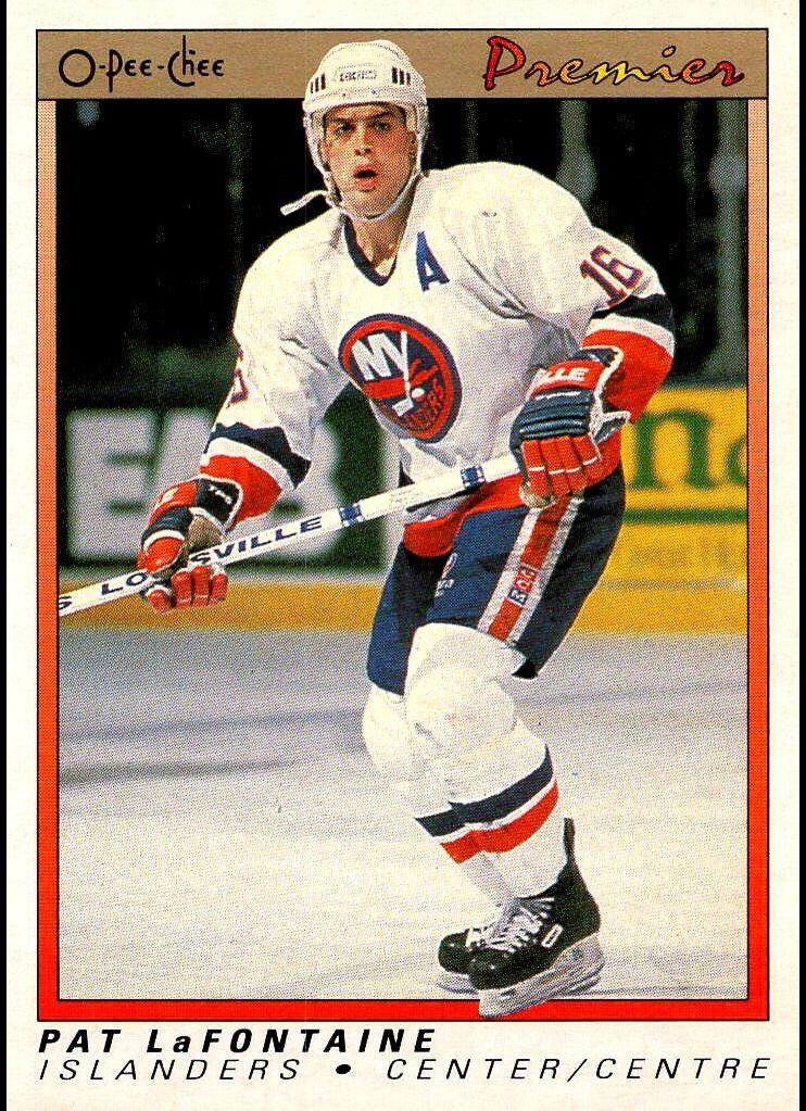 1990 O-Pee-Chee Premier Pat LaFontaine #56 card