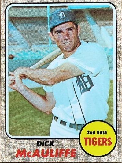 1968 Topps Dick McAuliffe #285 card