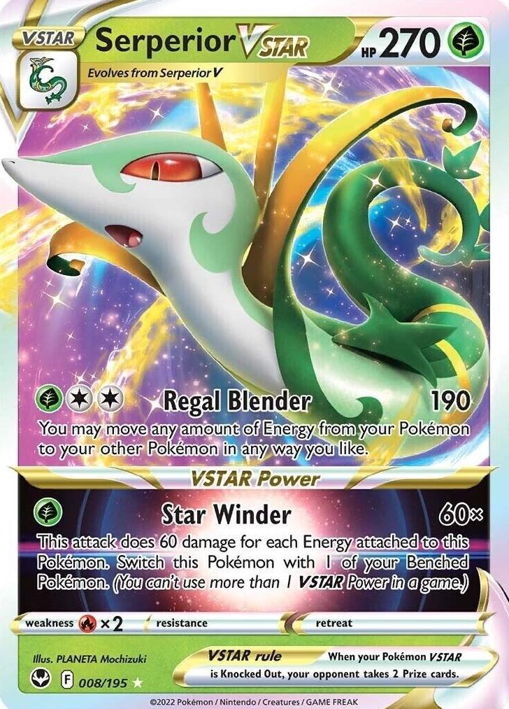 Serperior Vstar 2022 Pokemon Silver Tempest