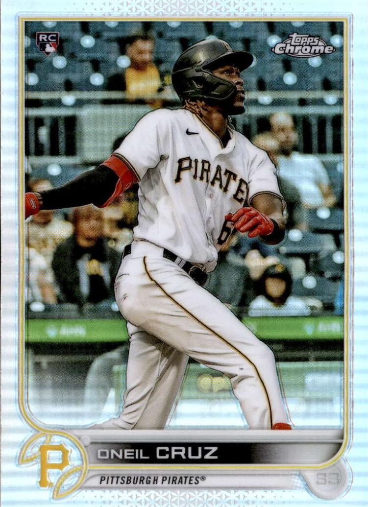 2022 Topps Chrome   Refractor #128 Mini-Diamond Oneil Cruz front
