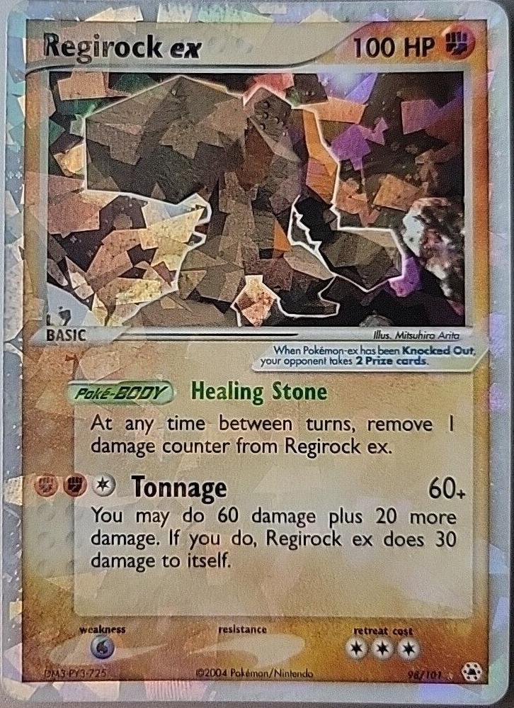 Regirock EX Holo 2004 Pokemon EX Hidden Legends