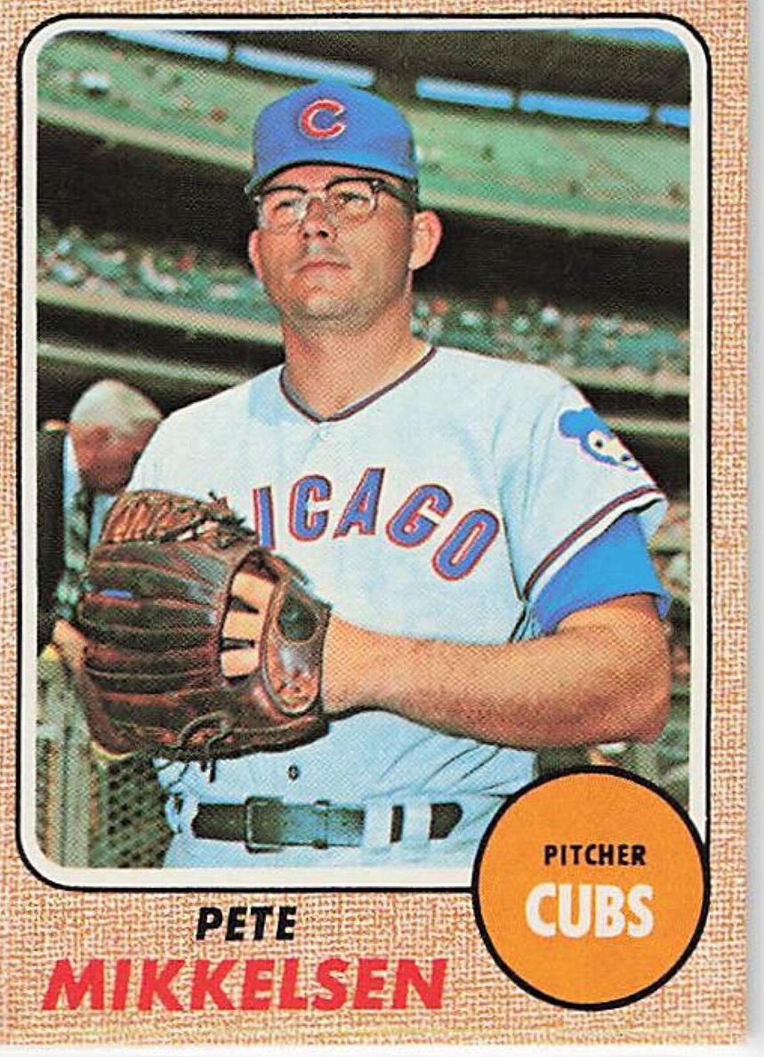 1968 Topps Pete Mikkelsen #516 card