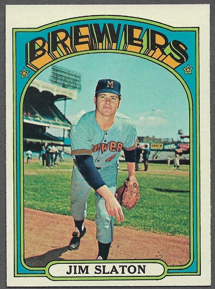 1972 Topps Jim Slaton #744 card