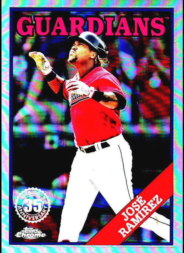 2023 Topps Chrome Jose Ramirez #88BC-17 card