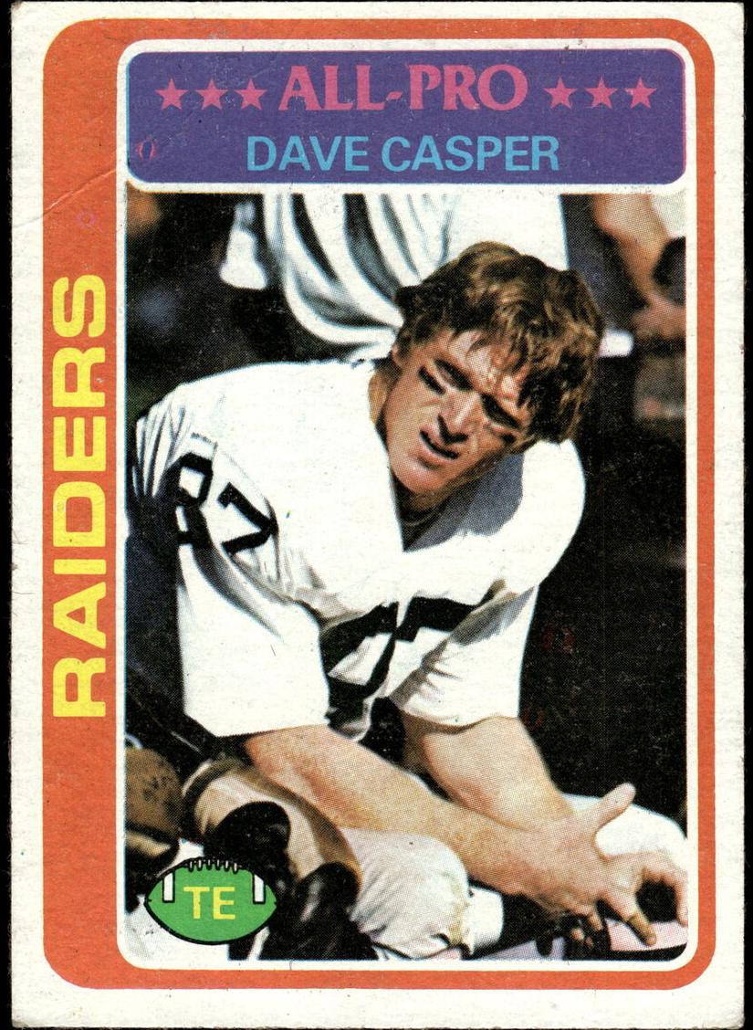 1978 Topps Dave Casper #50 card