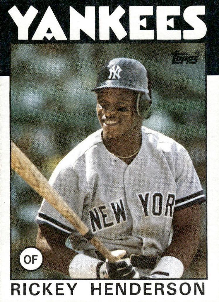1986 Rickey Henderson #500