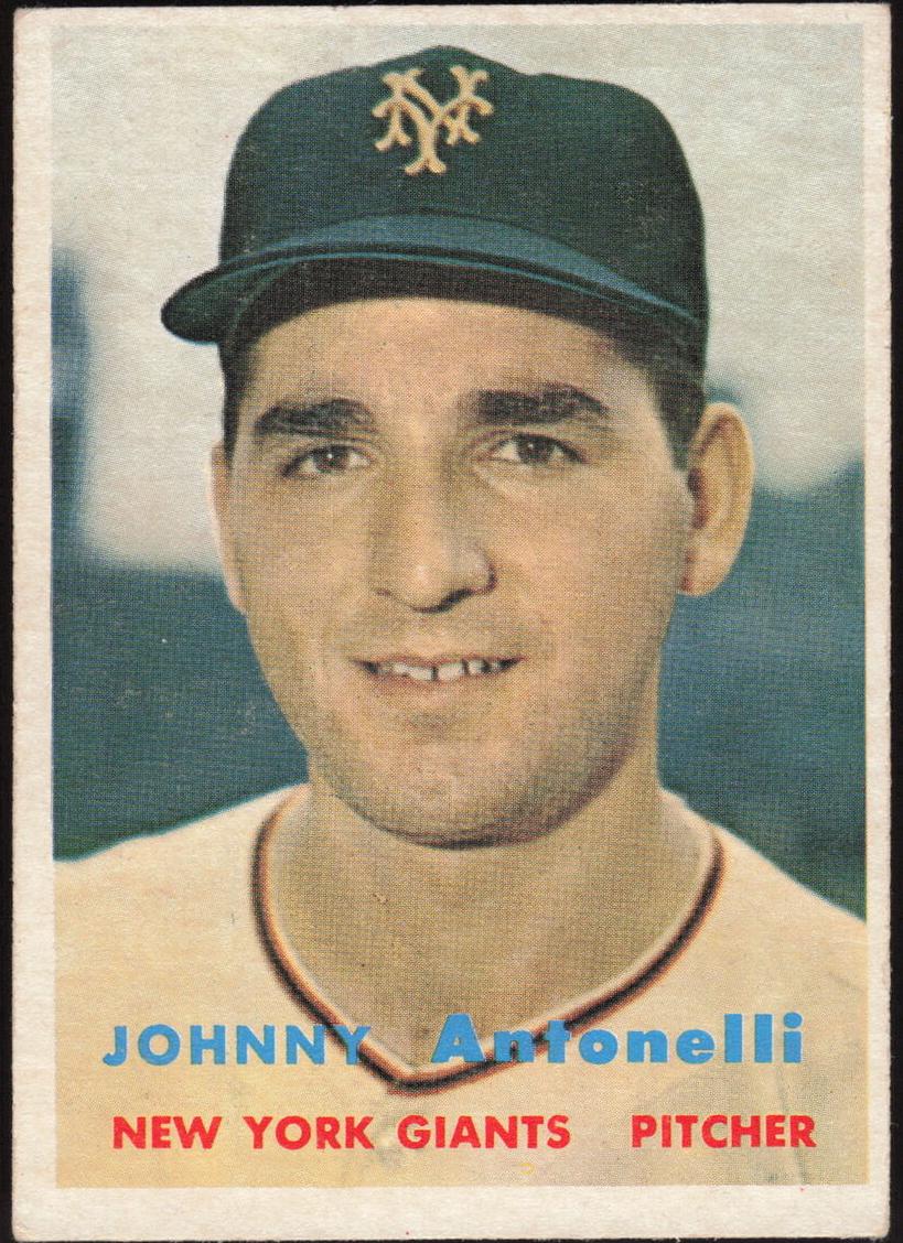 1957 Topps Johnny Antonelli #105 card