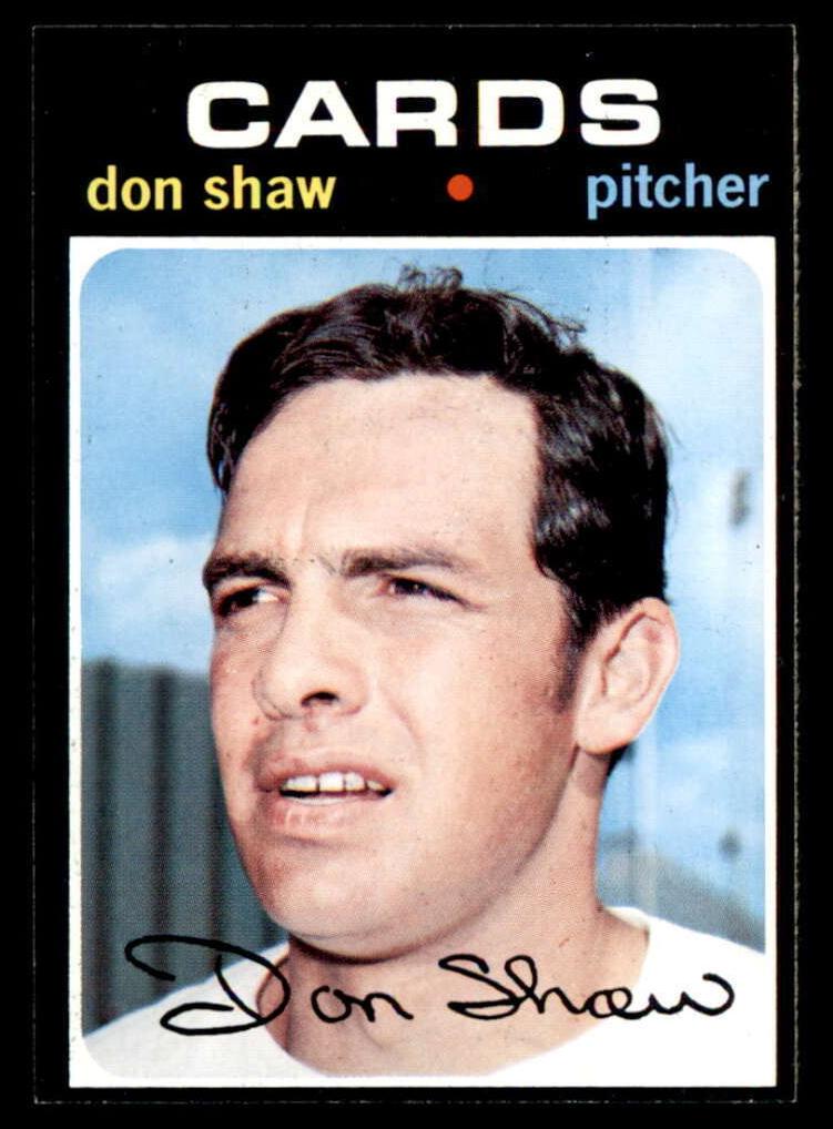 1971 Topps Don Shaw #654 card
