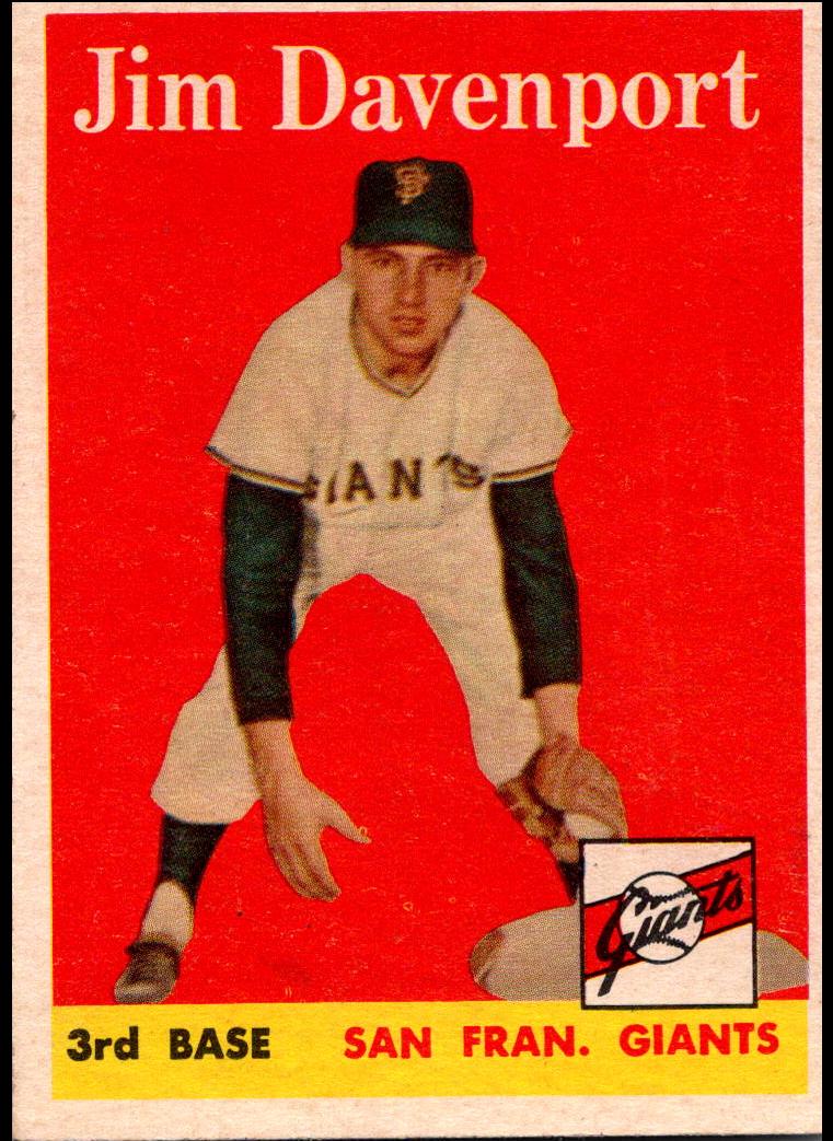 1958 Topps Jim Davenport #413 card