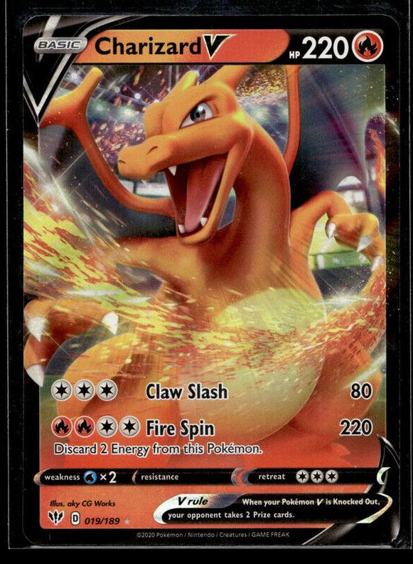Charizard V 2020 Pokemon Sword & Shield Darkness Ablaze