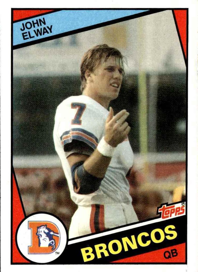1984 Topps Base #63 John Elway front