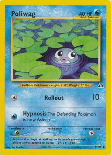 Poliwag 2001 Pokemon Neo Discovery