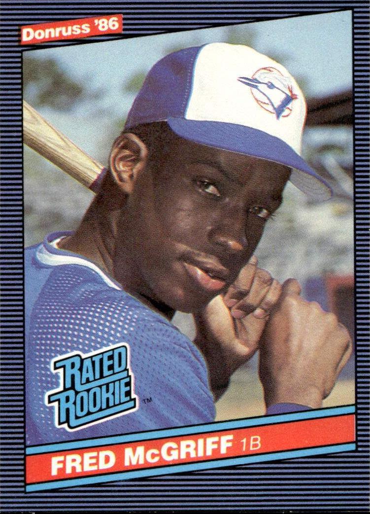 Fred McGriff 1986 Donruss Baseball