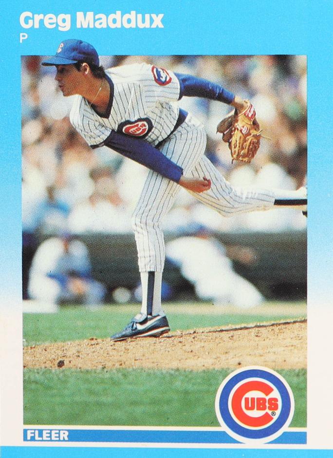 1987 Fleer Update Glossy Greg Maddux #U-68 card