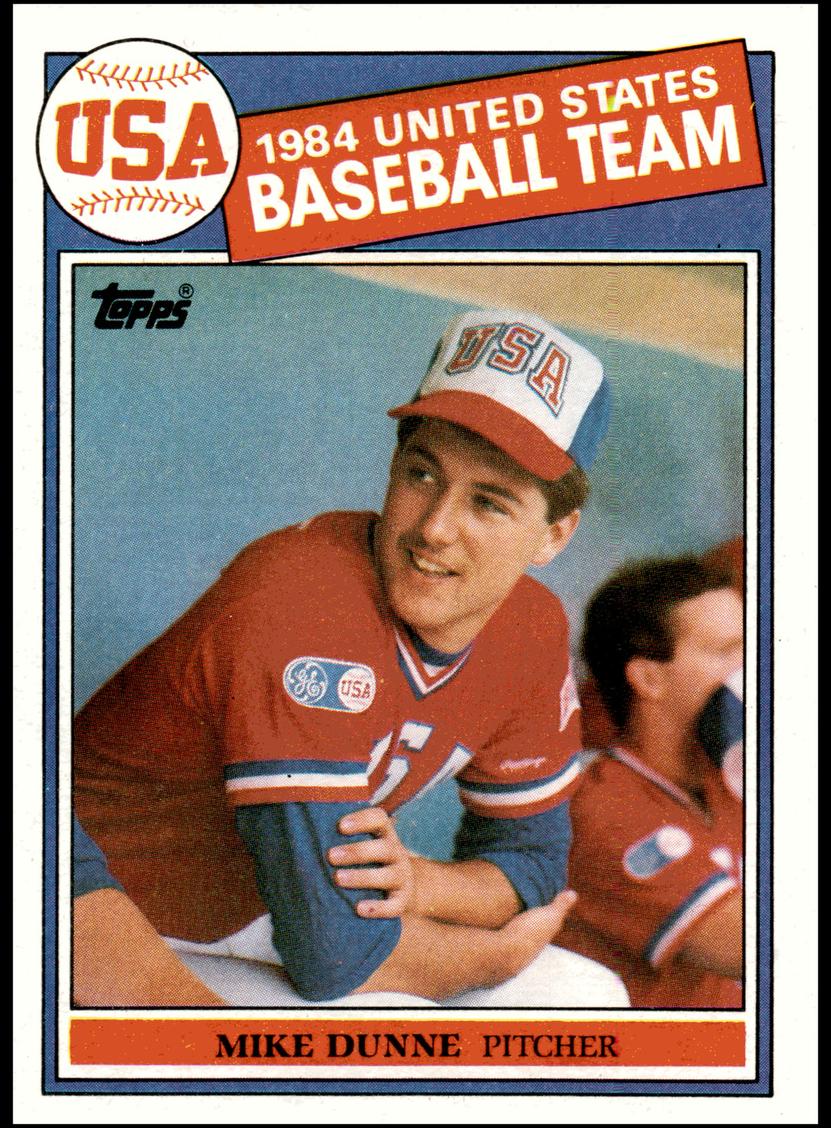 1985 Topps Mike Dunne #395 card
