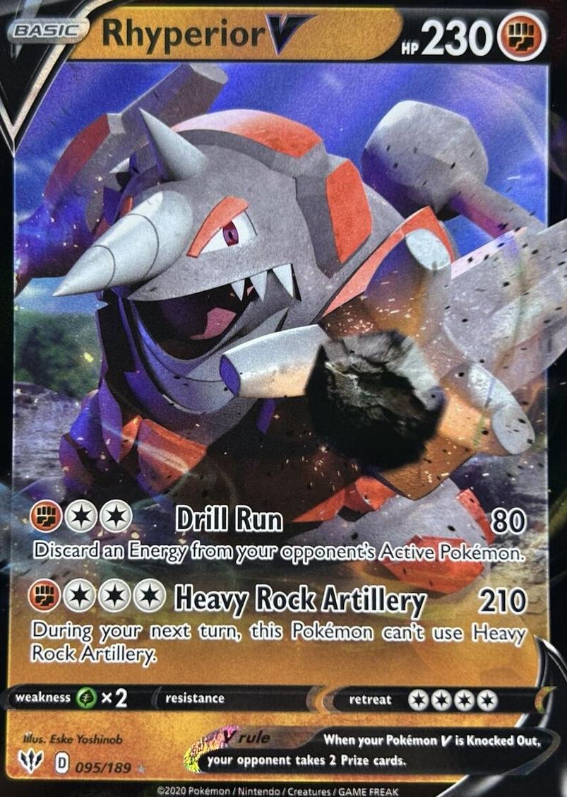 Rhyperior V 2020 Pokemon Sword & Shield Darkness Ablaze
