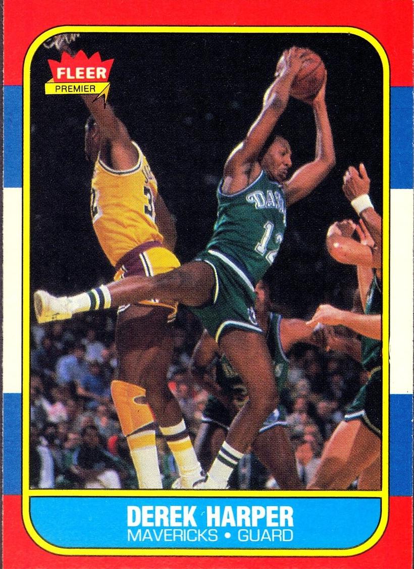 Derek Harper 1986 Fleer Basketball