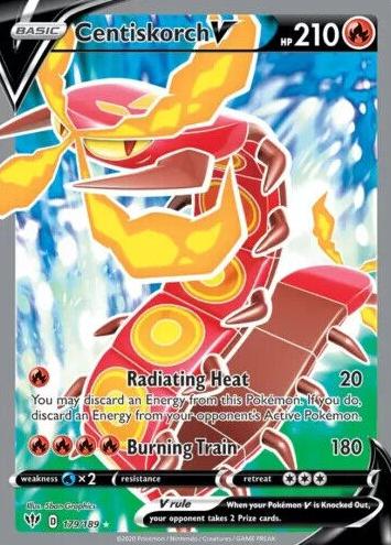 Centiskorch V 2020 Pokemon Sword & Shield Darkness Ablaze