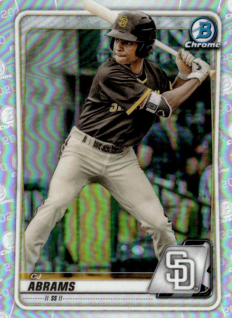 2020 Bowman Draft Chrome CJ Abrams #BD-189 card
