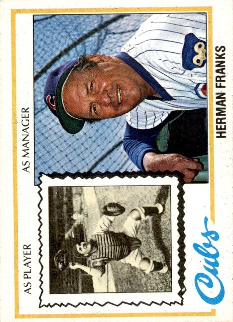 1978 Topps Herman Franks #234 card