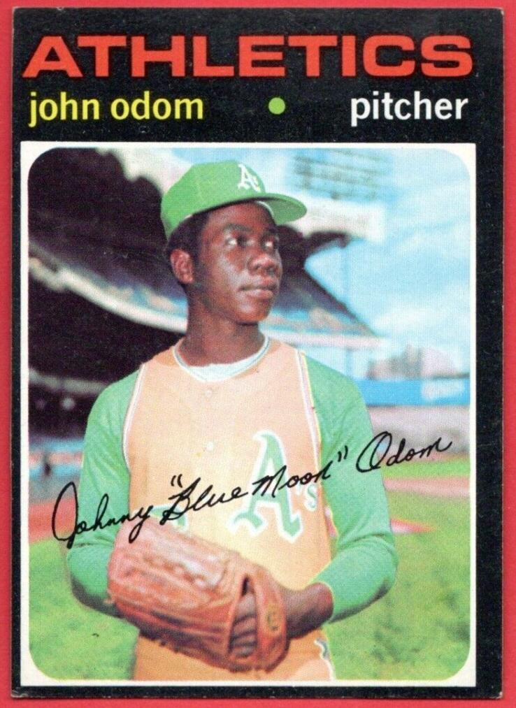 1971 Topps John Odom #523 card
