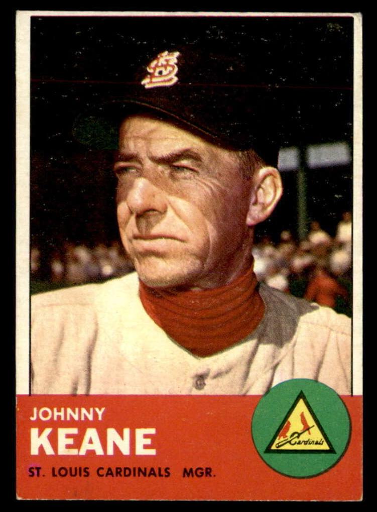 1963 Topps Johnny Keane #166 card