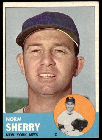 1963 Topps Norm Sherry #316 card