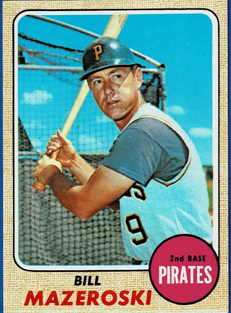 1968 Topps Bill Mazeroski #390 card