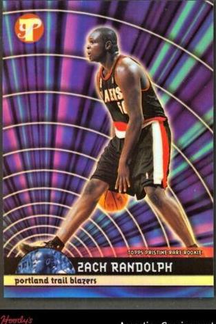 2001 Topps Pristine Zach Randolph #89 card