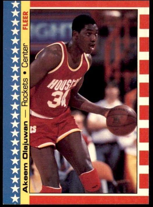 Hakeem Olajuwon 1987 Fleer Sticker Basketball