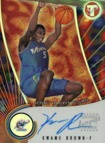 2001 Topps Pristine Kwame Brown #A-KB card