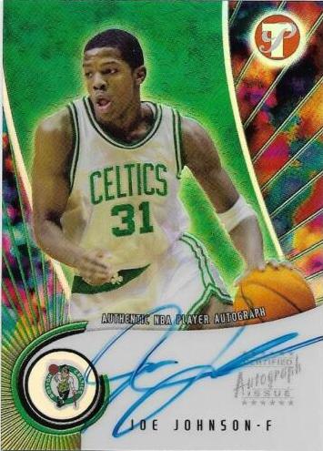 2001 Topps Pristine Joe Johnson #A-JJ card